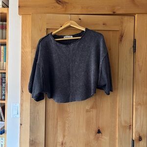 We The Free Black Crop Top